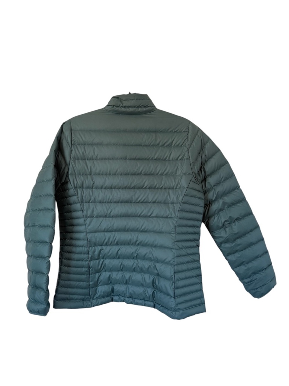 Patagonia Goose Down Sweater Puffer Jacket Teal/peach women's Large - Picture 2 of 10
